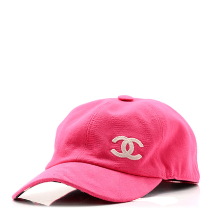 Chanel Cotton CC Cap Hat Fuchsia 1 of 9