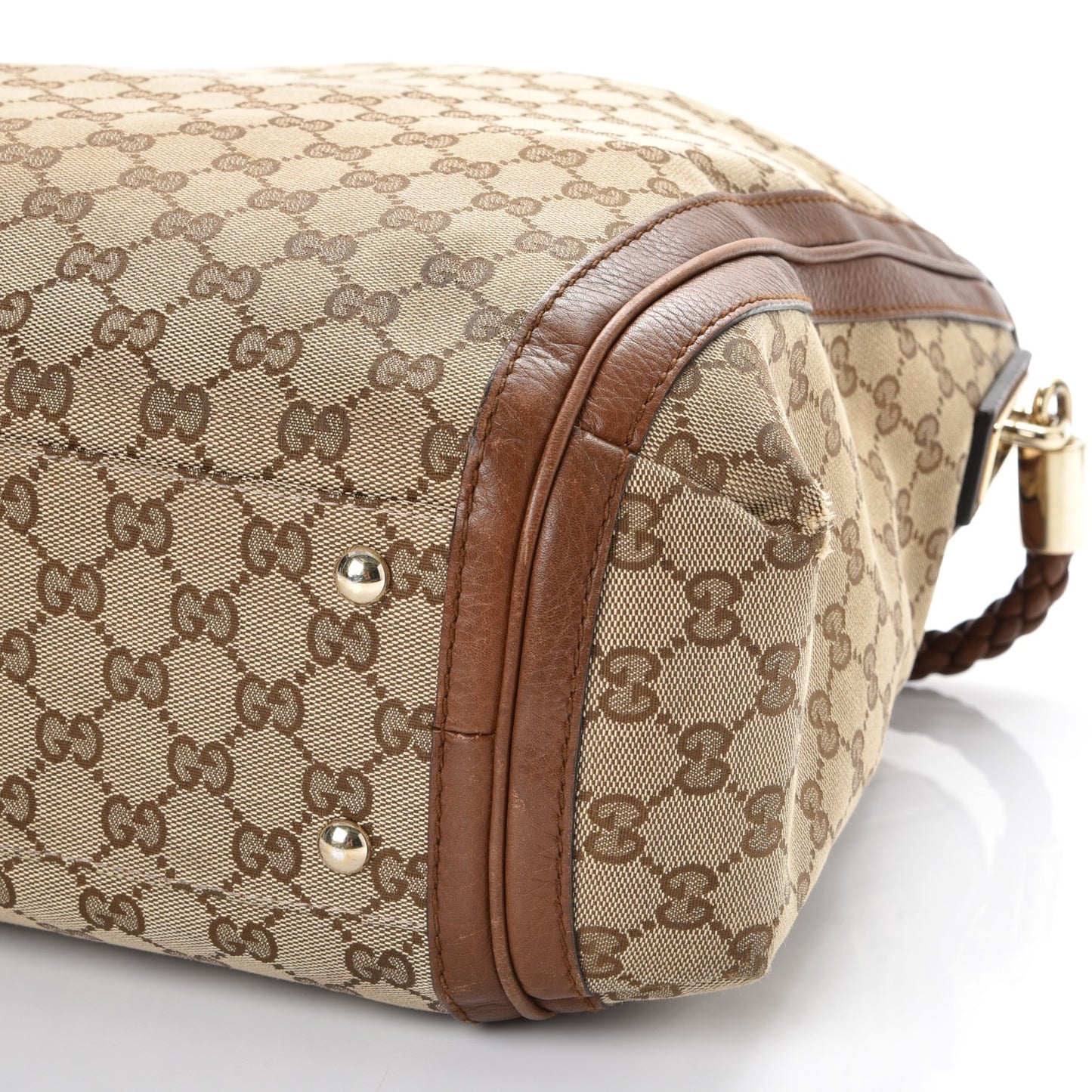 Monogram Cellarius Calfskin Large Bella Hobo Beige Ebony Cuir