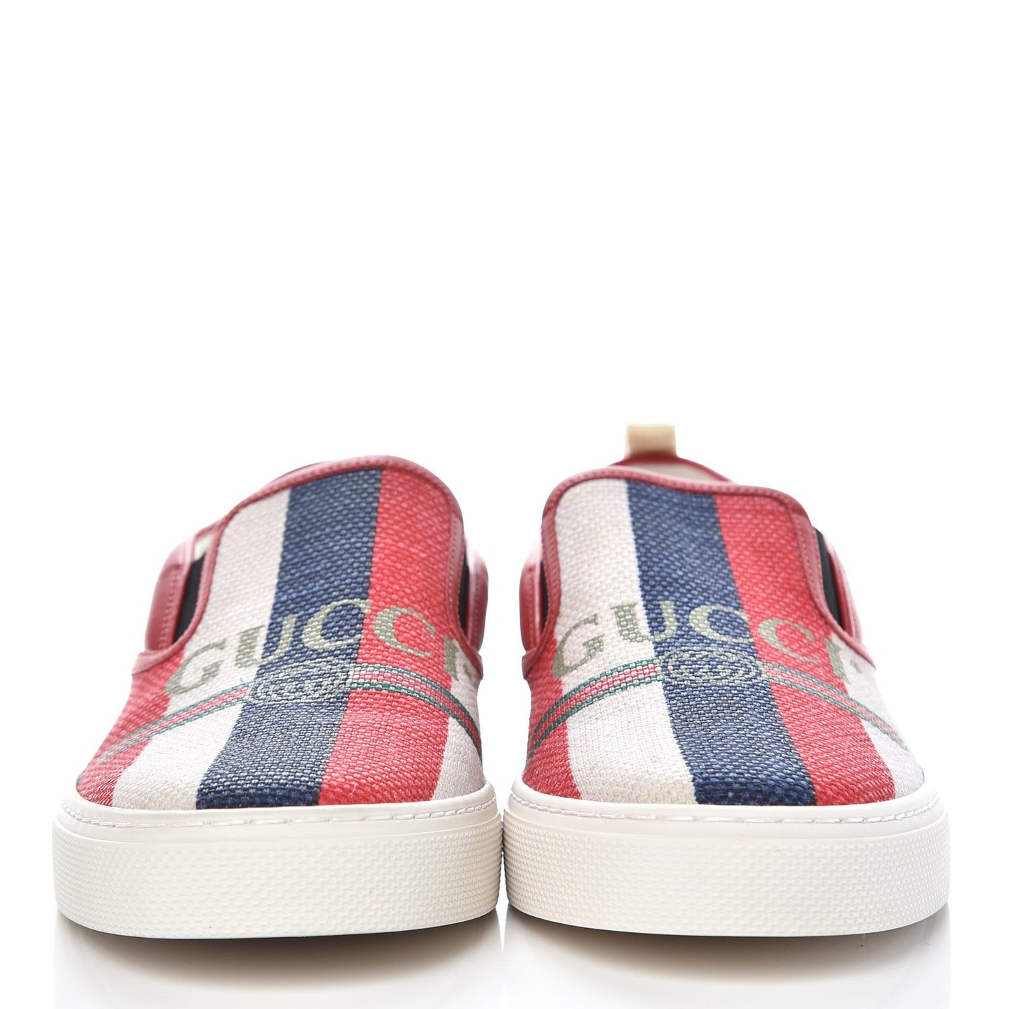 Canvas Sylvie Stripe Logo Mens Dublin Slip On Sneakers 8 Mystic White Hibiscus Red Maritime