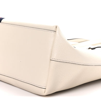 Gucci Textured Calfskin Web Medium Ophidia Shopping Tote Mystic White 9 of 9