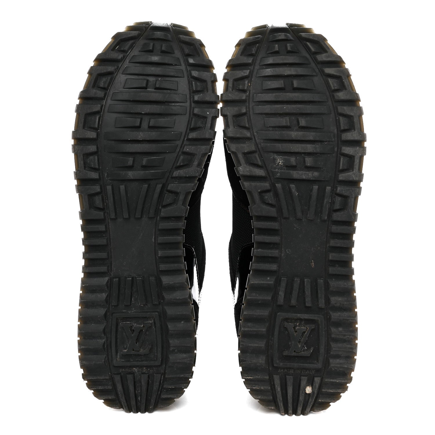 Louis Vuitton Suede Monogram Run Away Sneakers 38 Black 5 of 8