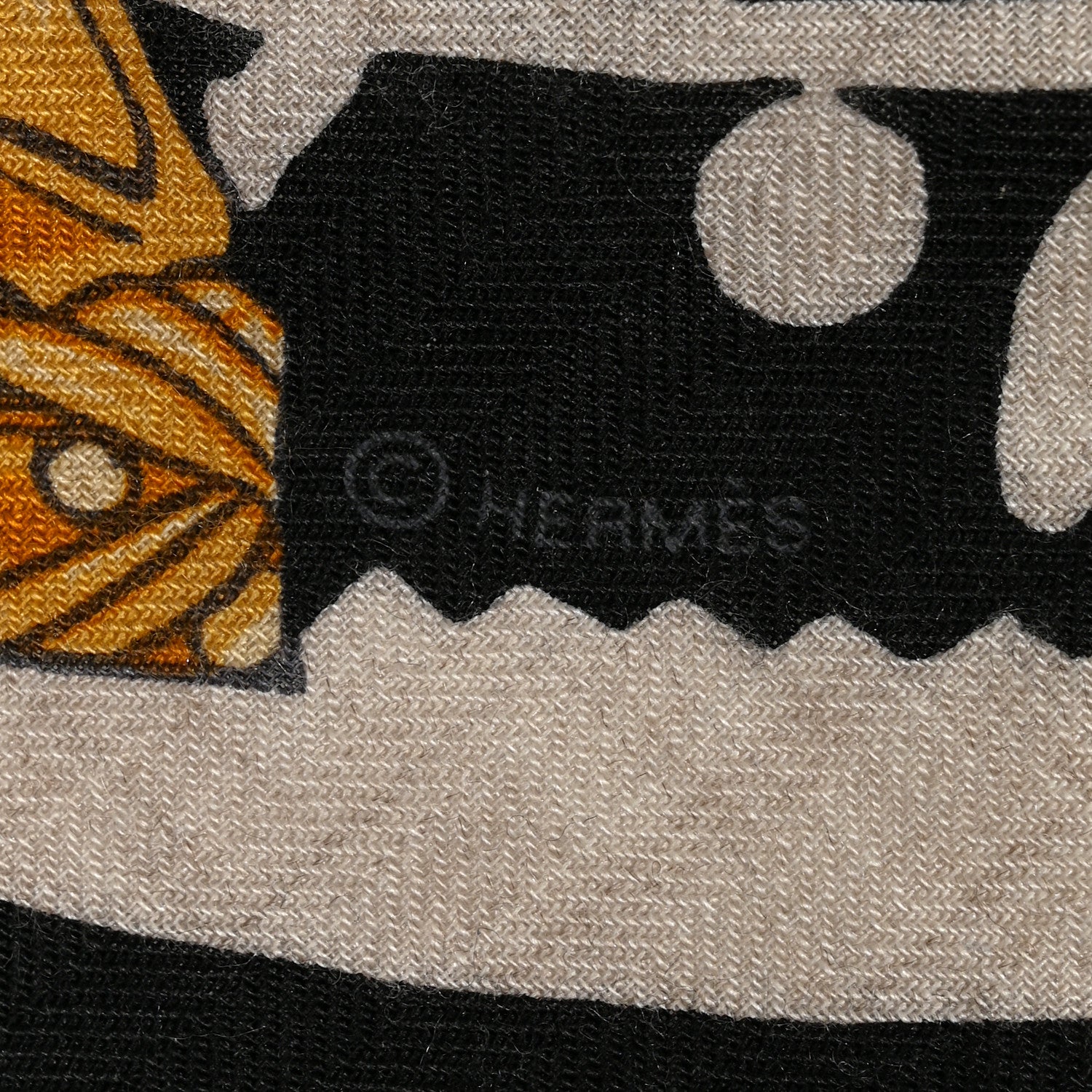 Hermes Silk Etriers Remix Application Coeur Giant Triangle Scarf Vert Black Multicolor 4 of 6
