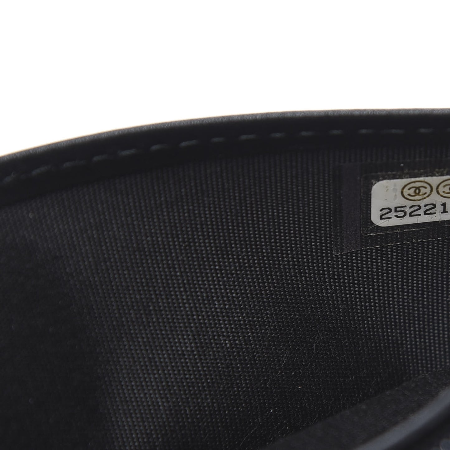 Caviar Quilted Boy Yen Wallet Black