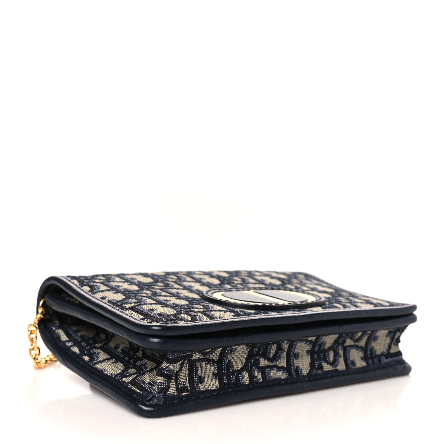 Christian Dior Oblique 30 Montaigne 2-In-1 Pouch Blue 4 of 9