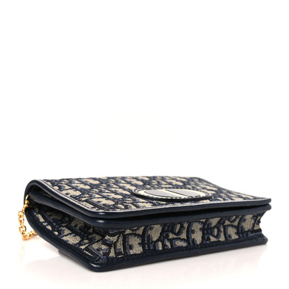 Christian Dior Oblique 30 Montaigne 2-In-1 Pouch Blue 4 of 9
