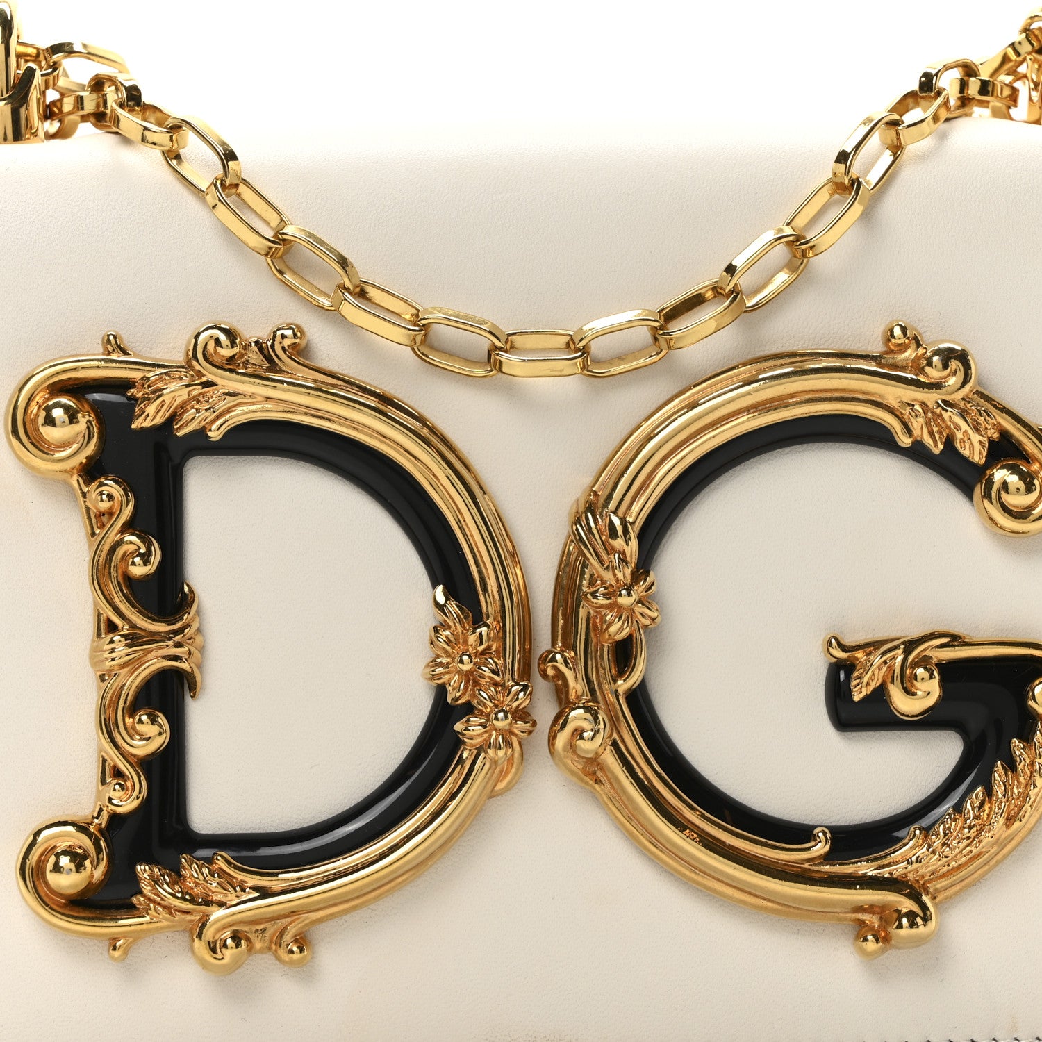 Dolce & Gabbana Calfskin DG Girls Phone Shoulder Bag White 7 of 9