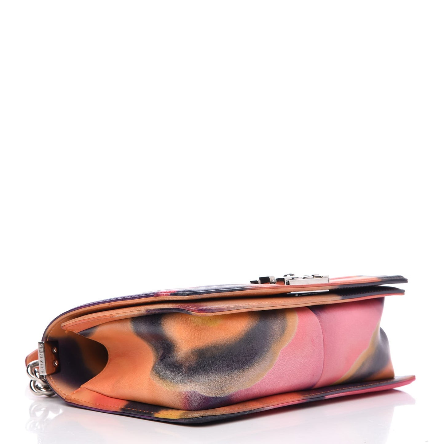Printed Lambskin Quilted Medium Flower Power Boy Flap