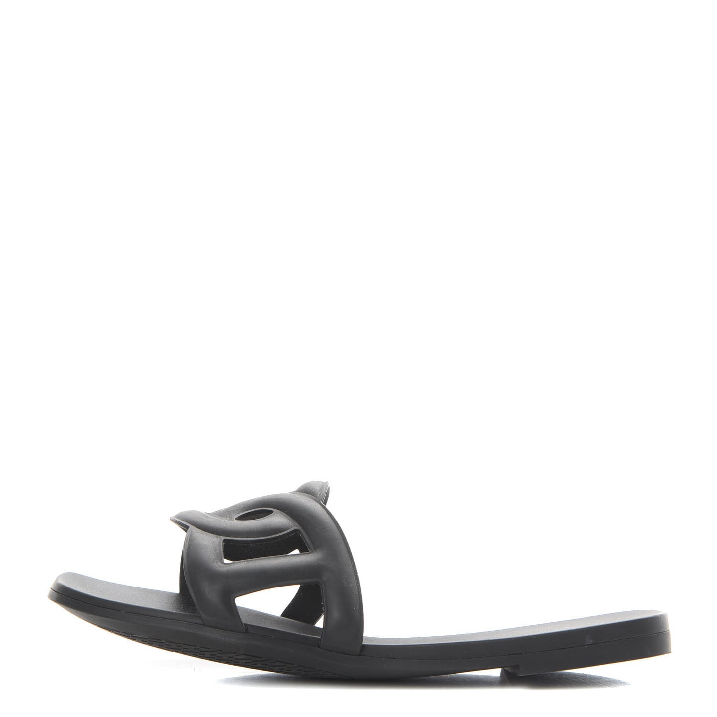 Rubber Aloha Sandals 39 Black