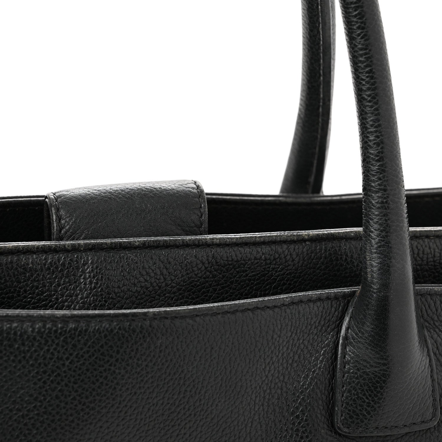 Chanel Calfskin Cerf Executive Shopper Tote Black 16 of 17