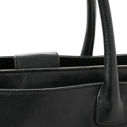 Chanel Calfskin Cerf Executive Shopper Tote Black 16 of 17