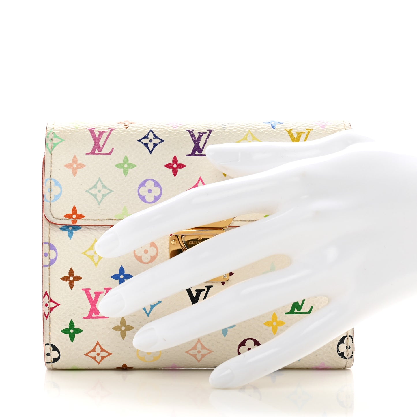 Monogram Multicolor Koala Wallet White