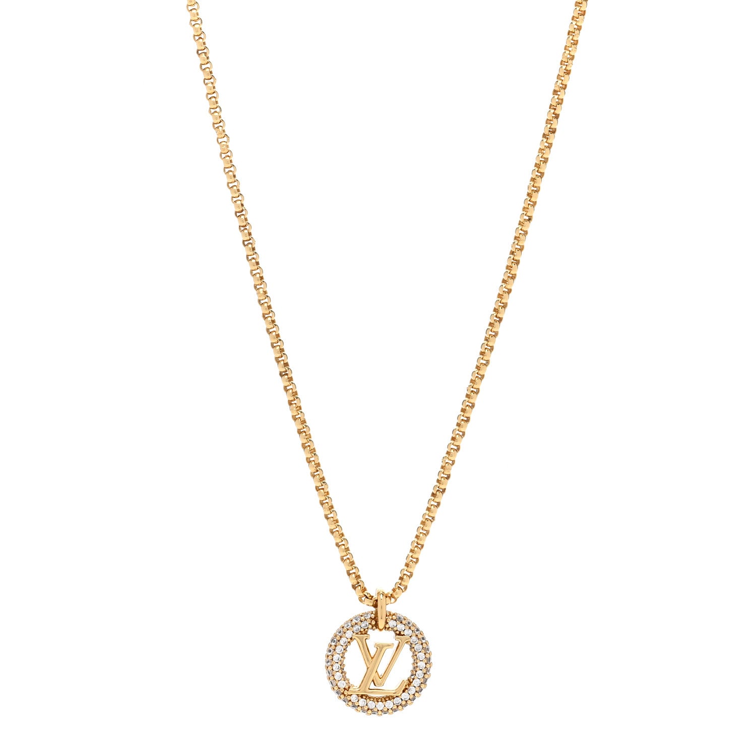 Louis Vuitton Metal Crystal Louise By Night Necklace 1 of 7