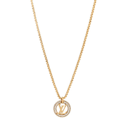 Louis Vuitton Metal Crystal Louise By Night Necklace 1 of 7
