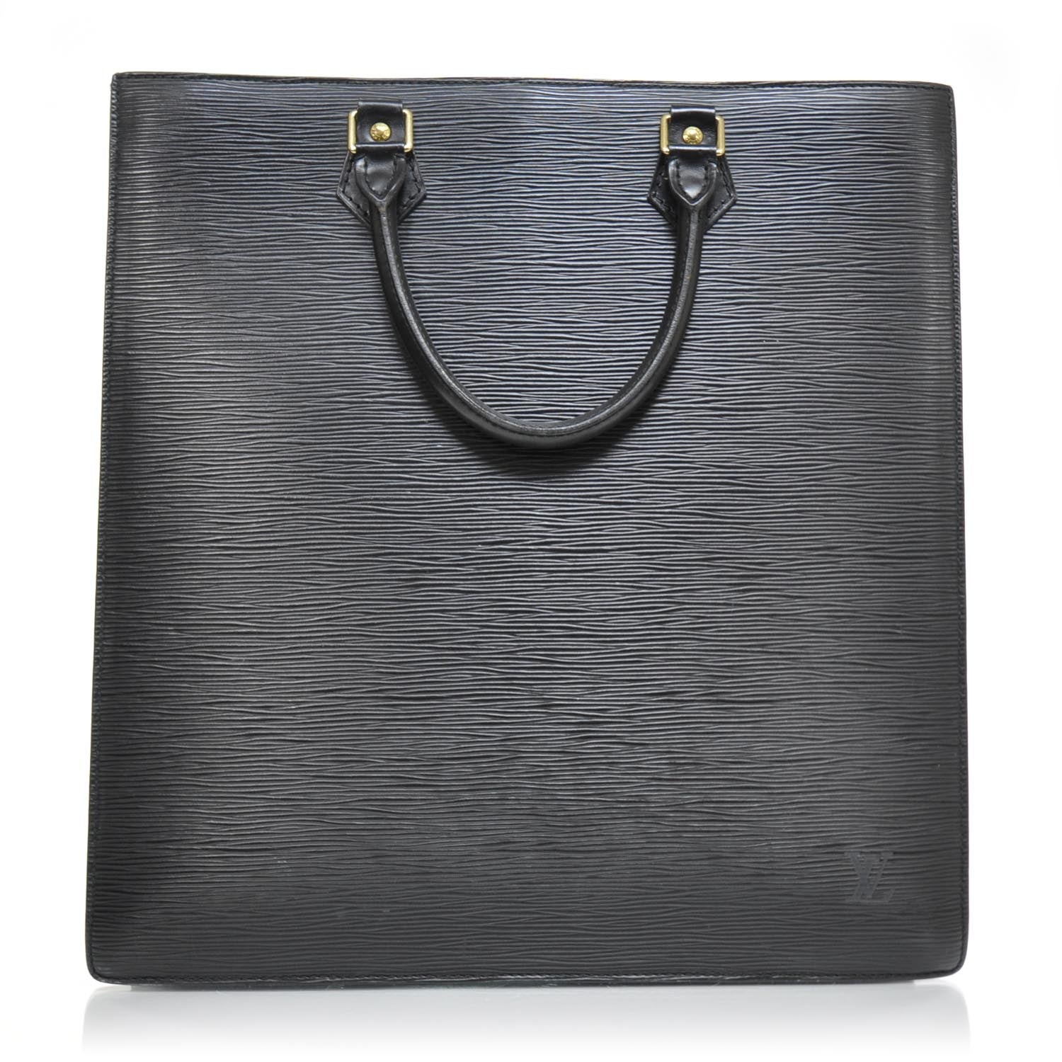 Louis Vuitton Epi Sac Plat GM Black 3 of 8