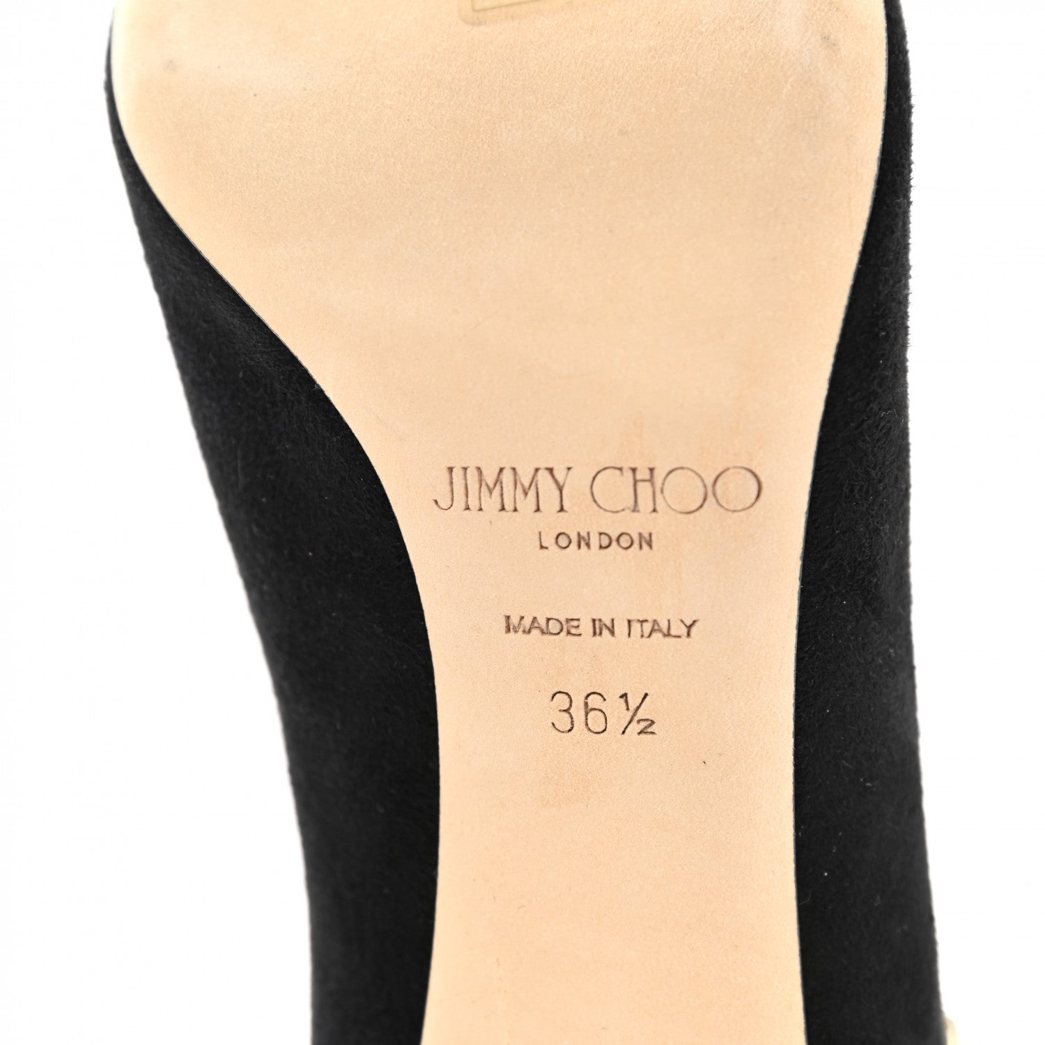 Jimmy Choo Suede Crystal Lux 100 Ankle Boots 36.5 Black Gold Mix 6 of 8
