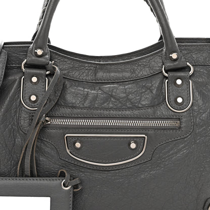 Balenciaga Agneau Silver Metallic Edge Hardware City Gris Cendre 8 of 10