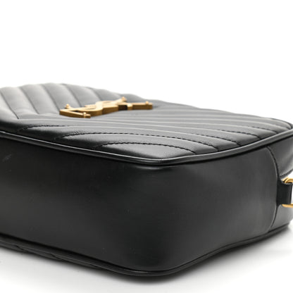 Saint Laurent Calfskin Matelasse Monogram Lou Camera Bag Black 8 of 8