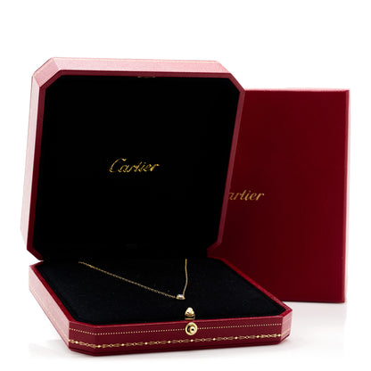 Cartier 18K Yellow Gold Diamond LM D'Amour Pendant Necklace 6 of 6