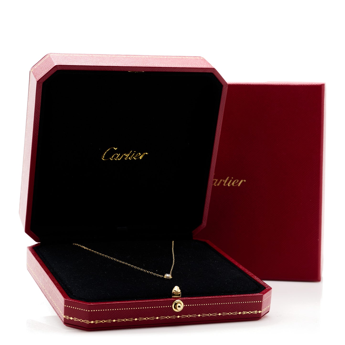 18K Yellow Gold Diamond LM D'Amour Pendant Necklace