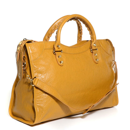 Balenciaga Agneau Giant 12 Gold Hardware City Jaune Moutarde 3 of 12