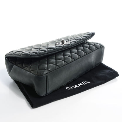 Chanel Iridescent Calfskin New Bubble Large Flap Dark Gray 4 of 8