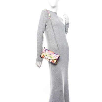 Christian Louboutin Crepe Satin Blooming Loubi54 Crossbody Clutch Multicolor 2 of 11