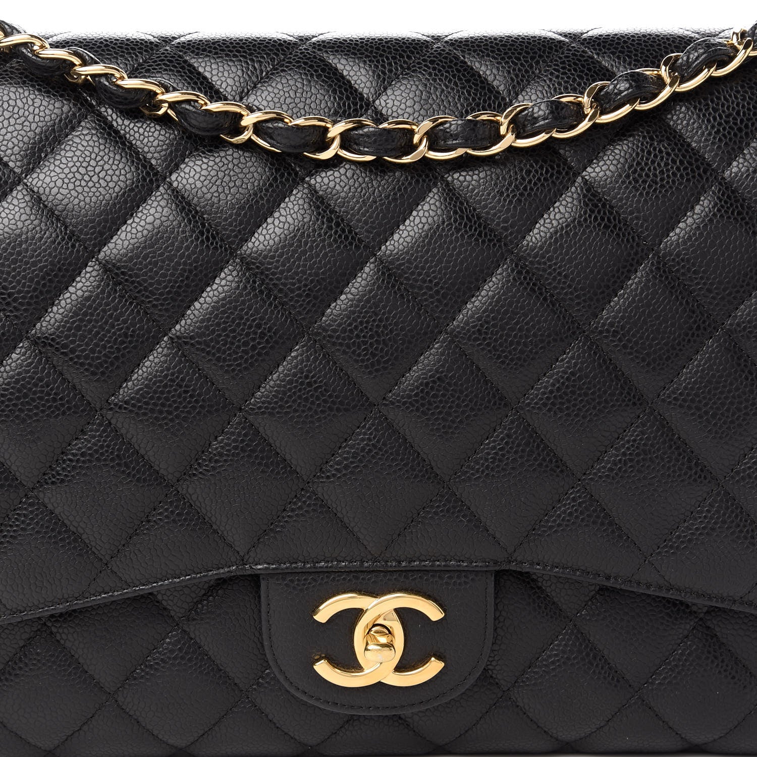 Chanel Caviar Quilted Maxi Double Flap Black 10 of 10