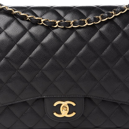 Chanel Caviar Quilted Maxi Double Flap Black 10 of 10
