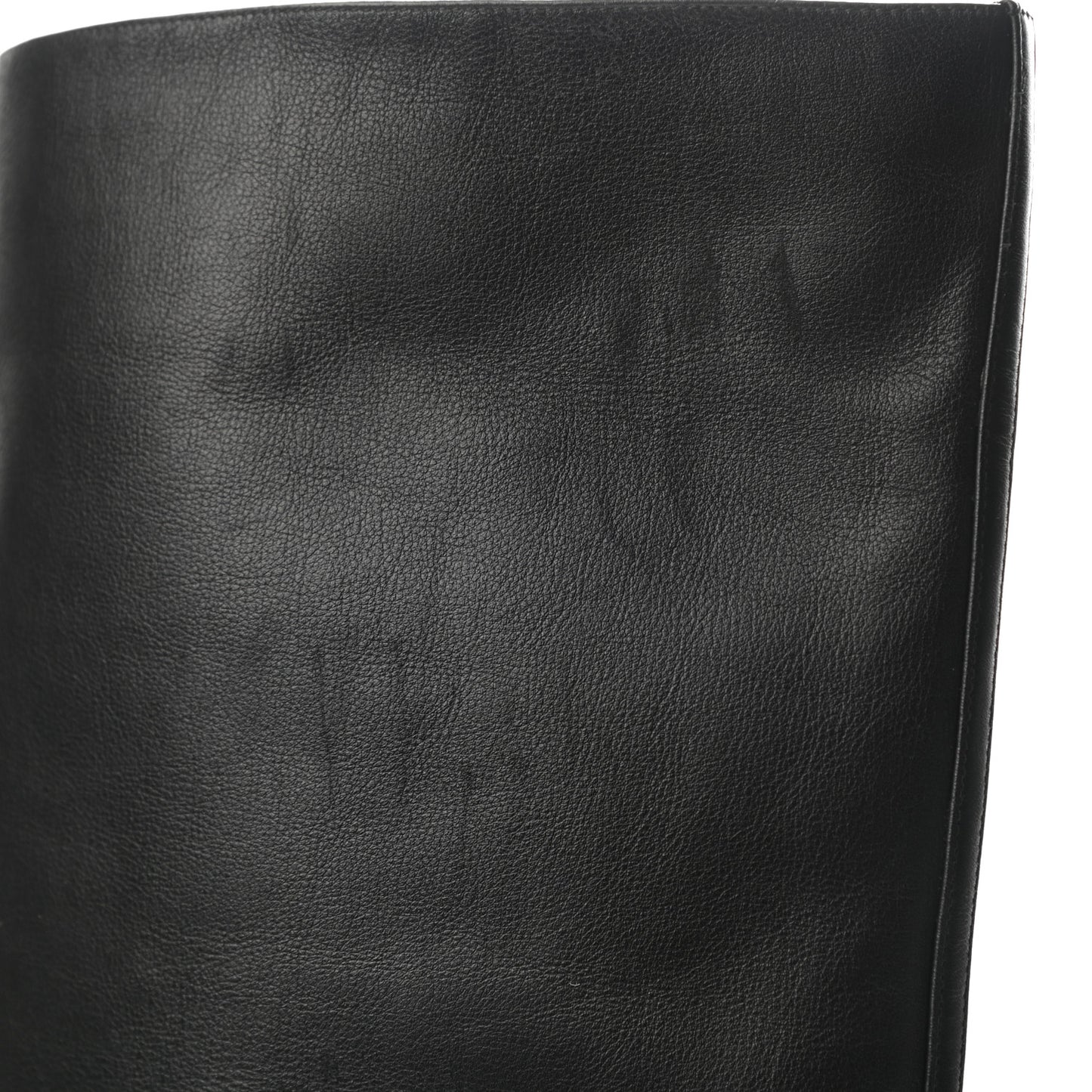 Calfskin Knee High Mavis 100 Boots 40.5 Black