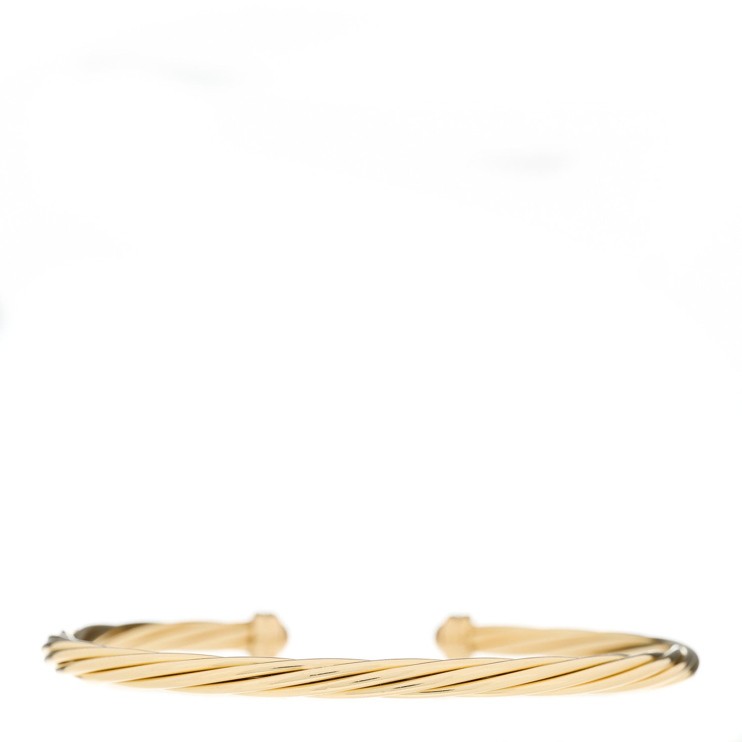 David Yurman 18K Yellow Gold 4mm Helena Bracelet 2 of 4