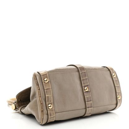 Fendi Lambskin Crocodile Embossed Medium Magic Bag Beige 4 of 12