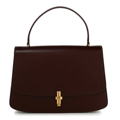 The Row Calfskin Medium The Sofia 11.75 Top Handle Bourbon 1 of 9