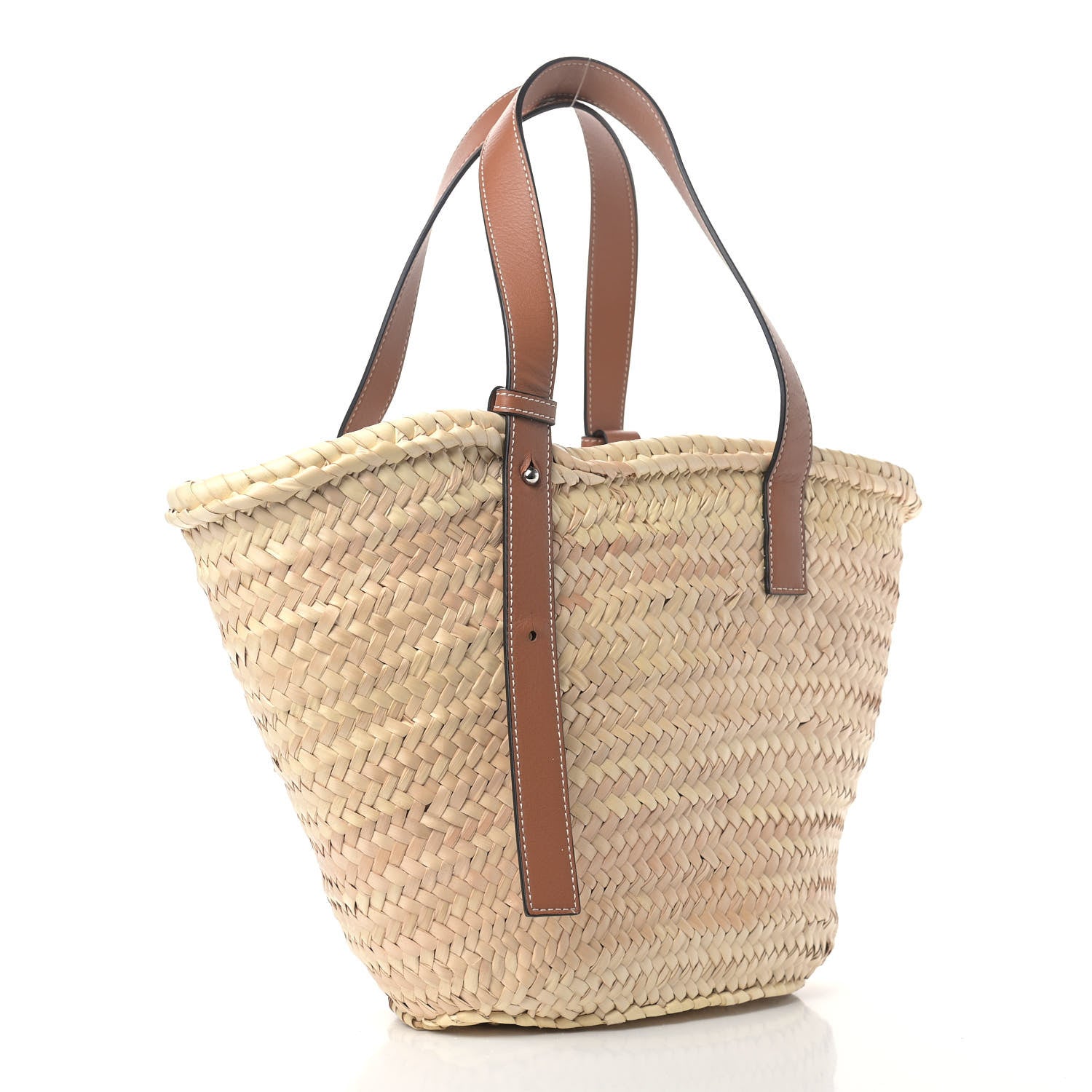 Loewe Raffia Basket Tote Natural Tan 3 of 9