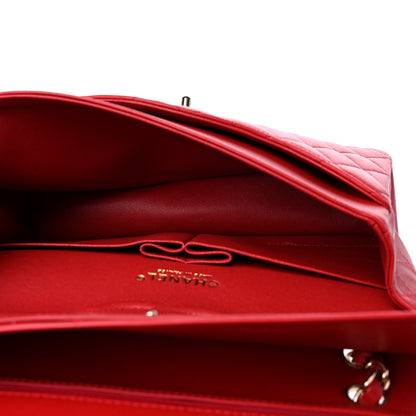 Chanel Lambskin Quilted Medium Double Flap Red 4 of 8