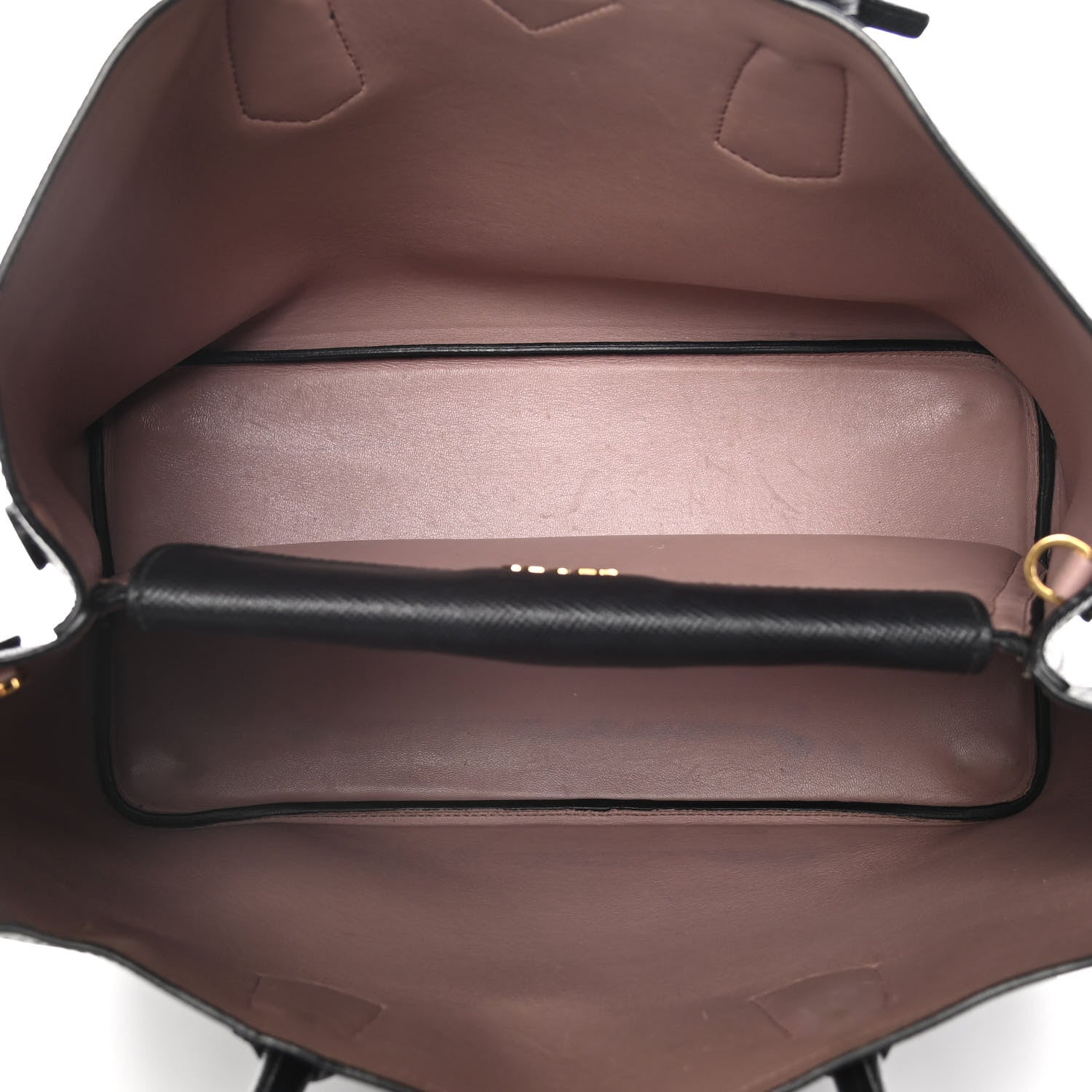 Prada Saffiano Cuir Medium Double Bag Black Mughetto 6 of 21