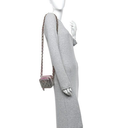 Chanel Gradient Metallic Lambskin Quilted Like A Wallet Clutch With Chain Gold Pink 2 of 13