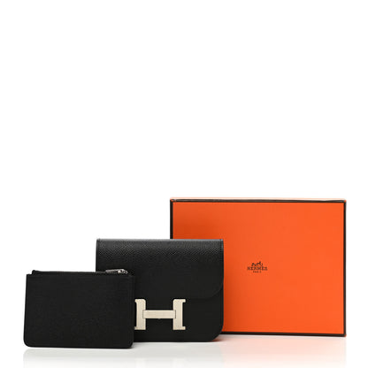 Hermes Epsom Constance Slim Wallet Black 9 of 9