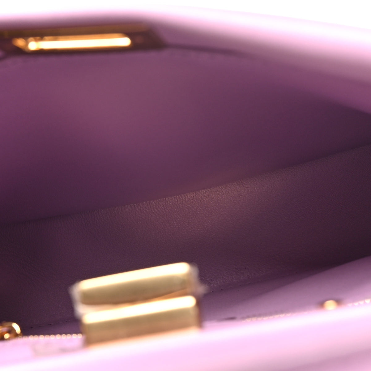 Nappa Stacked Bar Mini Peekaboo Iconic Satchel Violetta