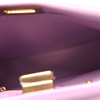 Fendi Nappa Stacked Bar Mini Peekaboo Iconic Satchel Violetta 4 of 9