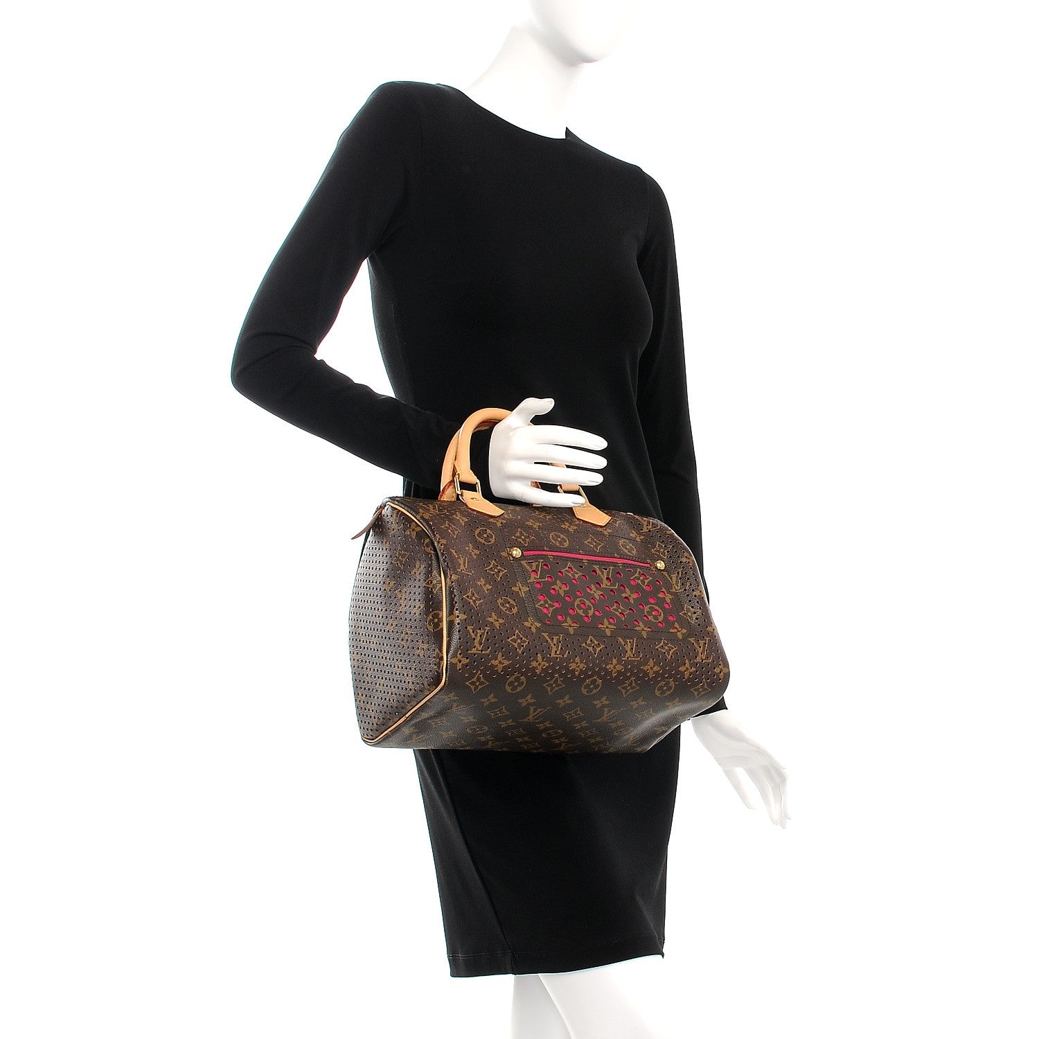 Louis Vuitton Monogram Perforated Speedy 30 Fuchsia 2 of 8