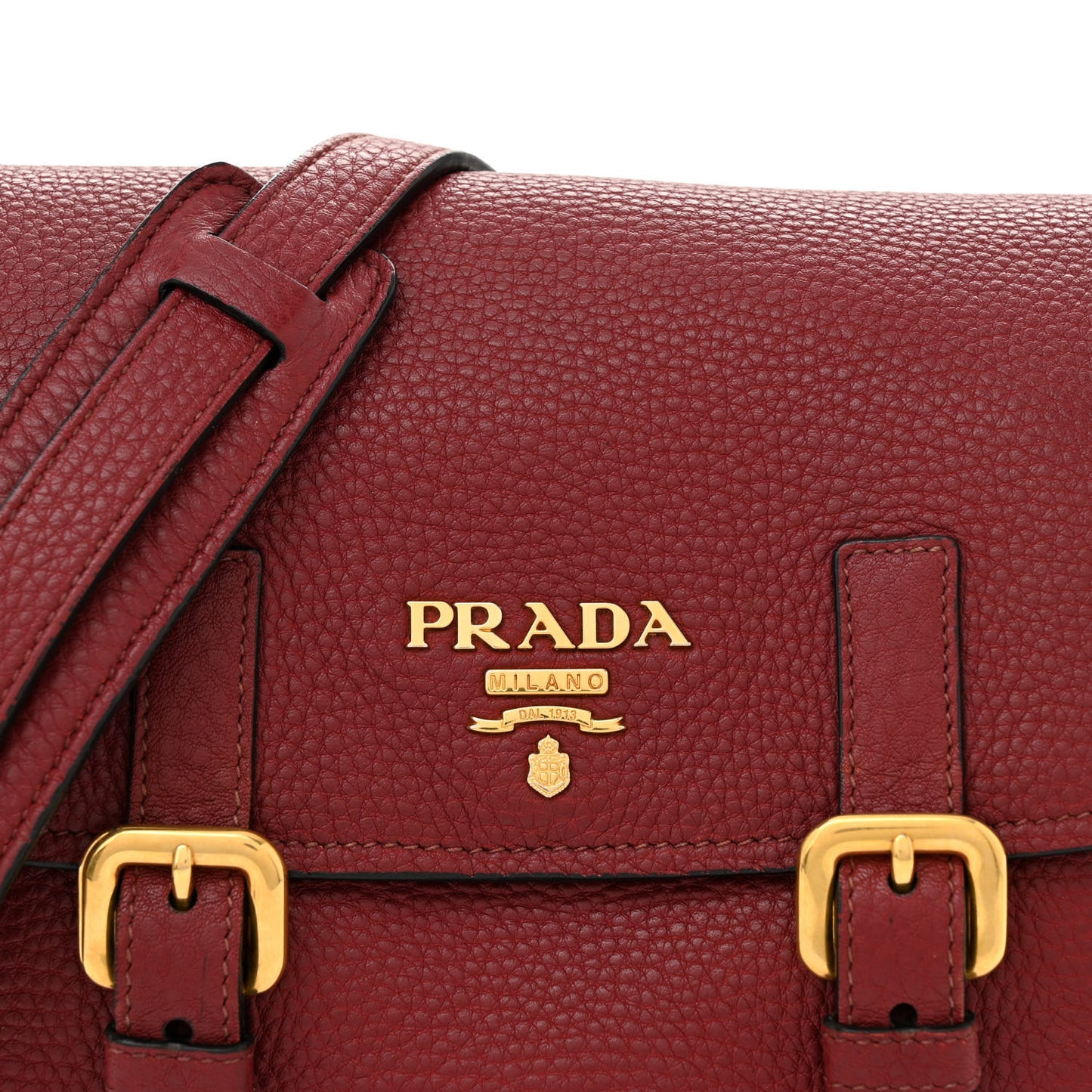Vitello Daino Messenger Bag Rubino