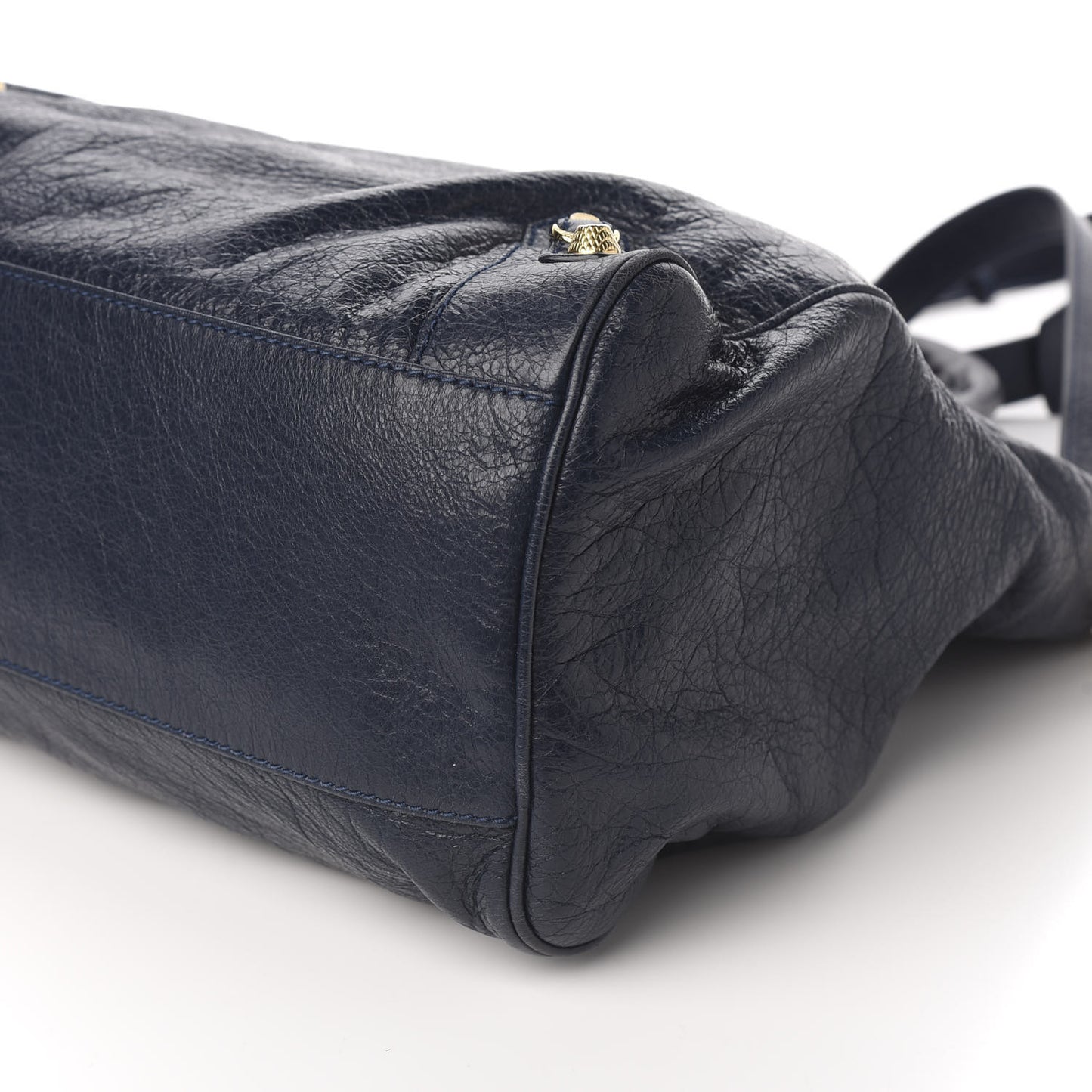 Agneau Giant 12 Gold Hardware Velo Bleu Obscur