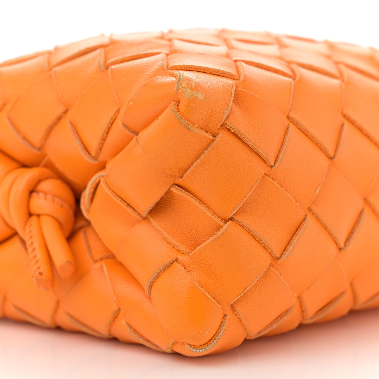 Nappa Intrecciato Mini Loop Camera Bag Tangerine