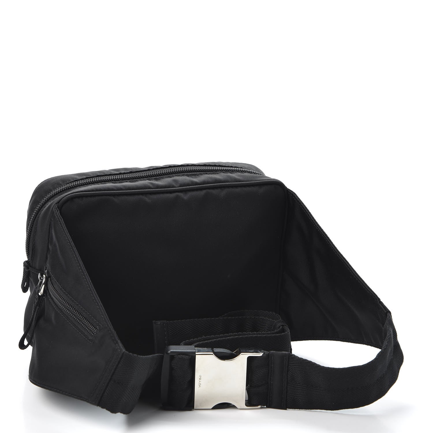 Prada Tessuto Nylon Belt Bag Black 2 of 8