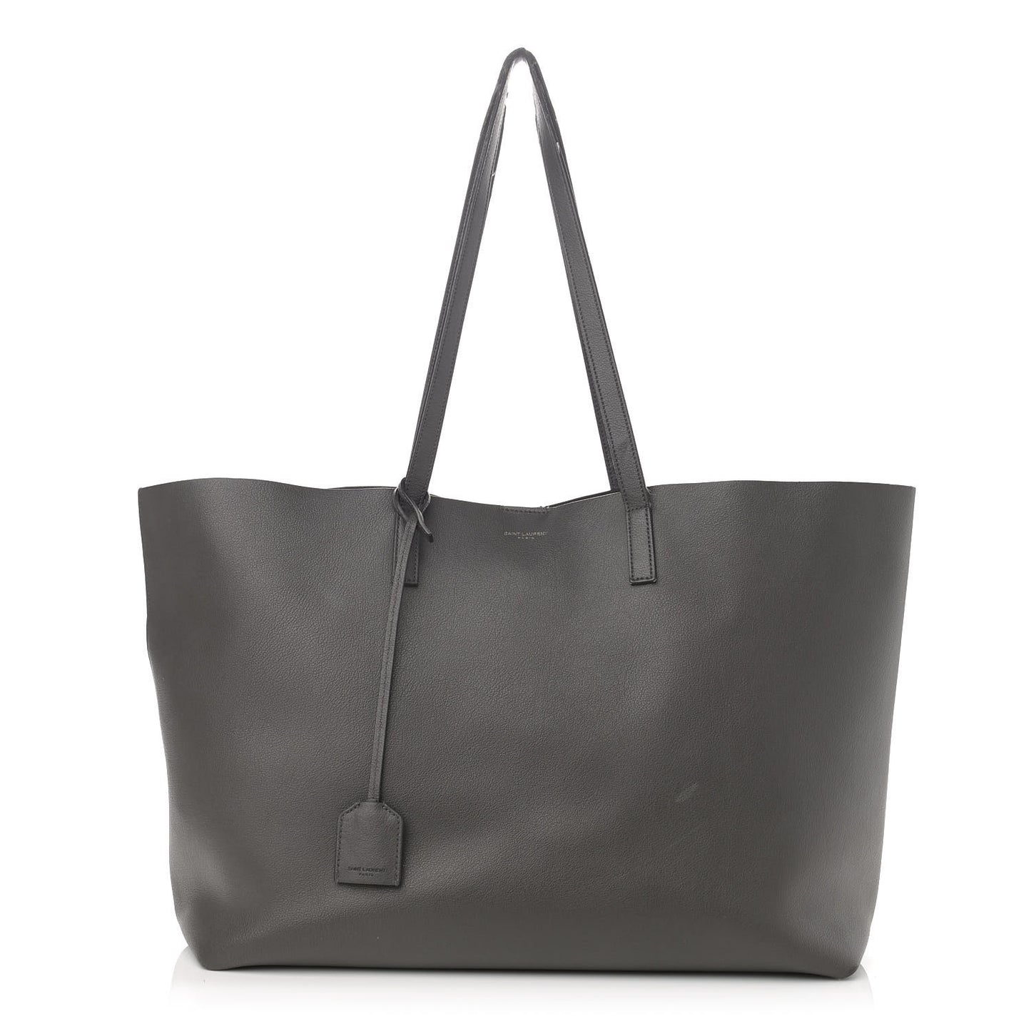 Calfskin Large Shopping Tote Asphalt