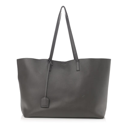 Saint Laurent Calfskin Large Shopping Tote Asphalt 3 of 18