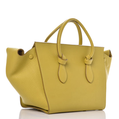 Celine Crisped Calfskin Mini Tie Knot Tote Chartreuse 3 of 11
