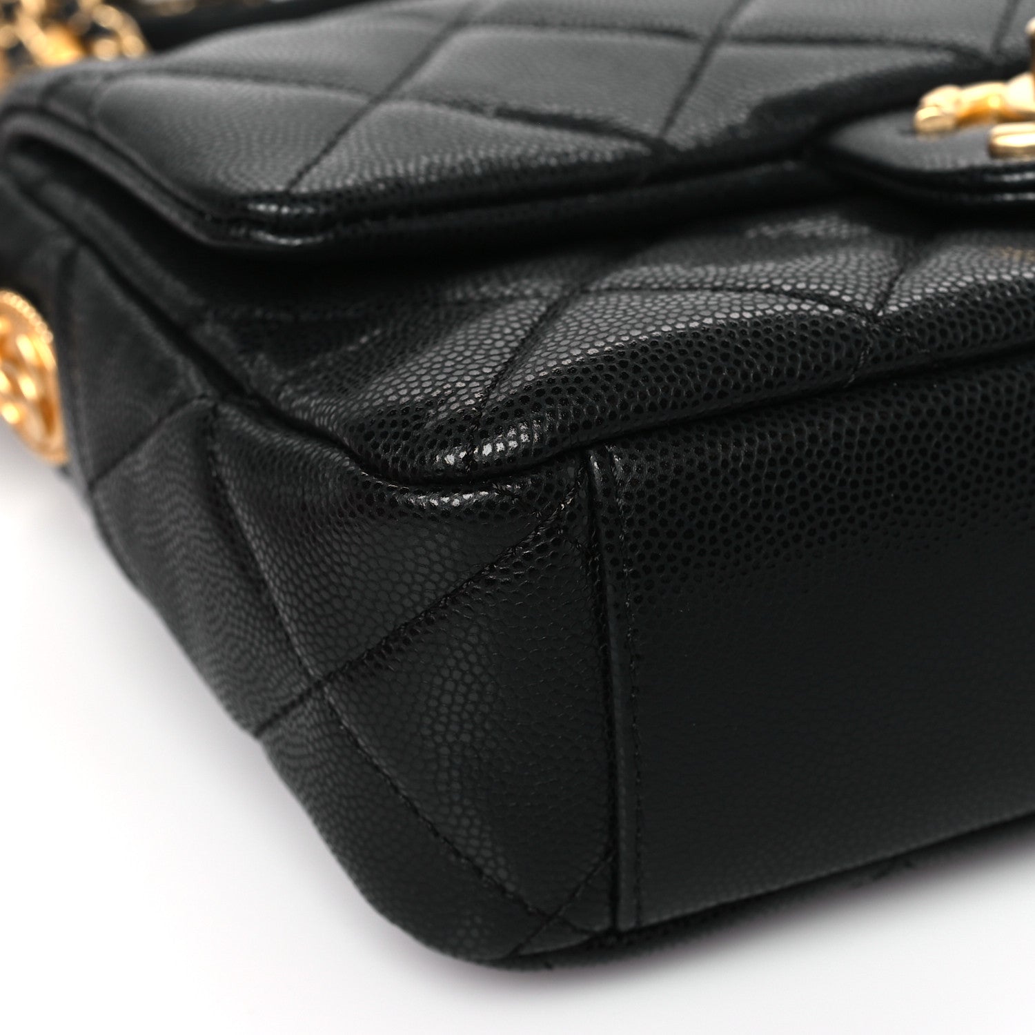 Chanel Caviar Quilted Small Twist Your Buttons Flap Black 8 of 10