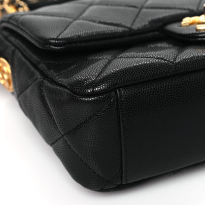 Chanel Caviar Quilted Small Twist Your Buttons Flap Black 8 of 10