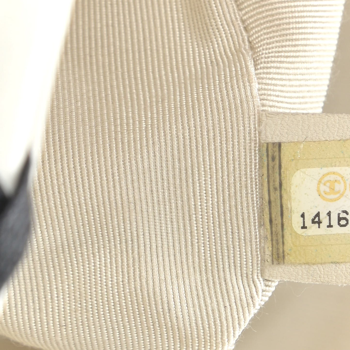 Lambskin Jumbo Canebiers Net Flap White